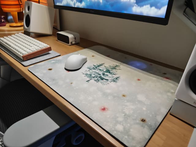 VAXEE マウスパッド(クリスマスホワイト)